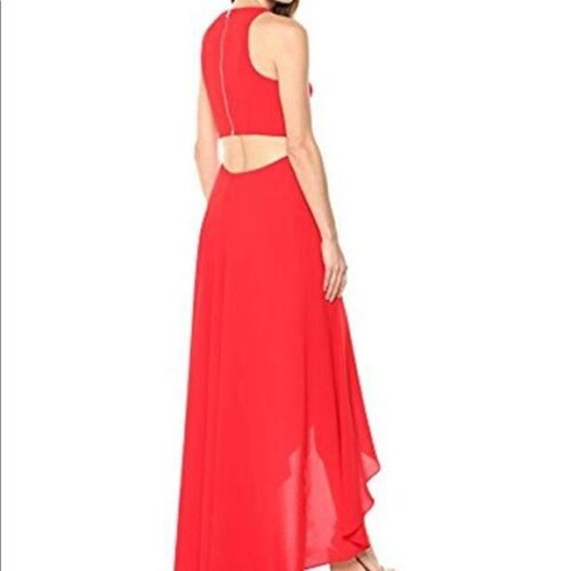 Ali & Jay bohemian rhapsody red cut out dress Maxi Formal Sleeveless Size Small