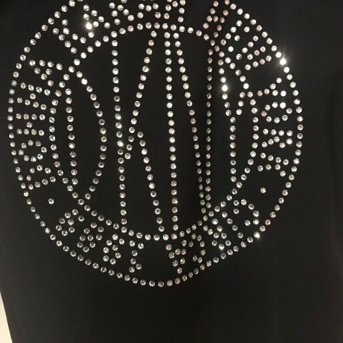DKNY Rhinestone Logo Adjustable Straps One Size 4