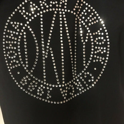 DKNY Rhinestone Logo Adjustable Straps One Size 4