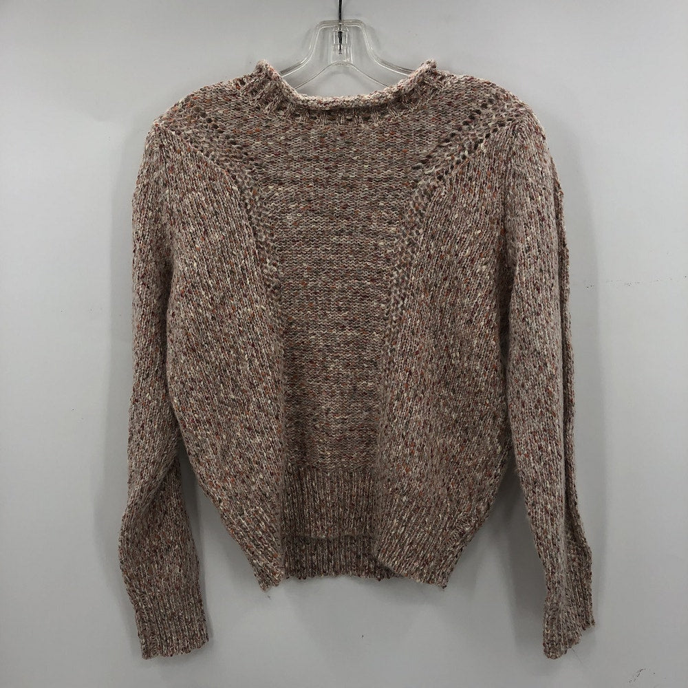 Topshop NWT Crew Neck Wool Knitted Sweater Long Sleeves Brown Size XS