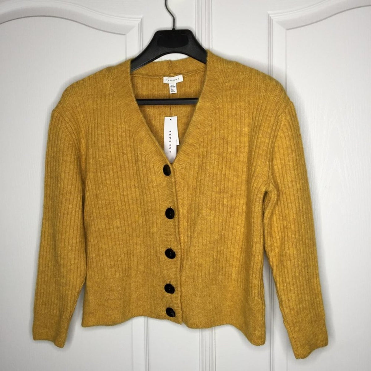 NWT TOPSHOP Button Front Knit Cardigan Sweater Size Large US 12