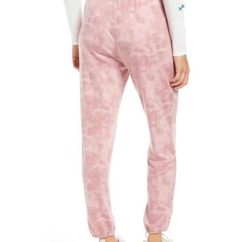 BP. Women Jogging Pants Small Pink Tie Dye NEW Elastic Drawstring Waist Pockets