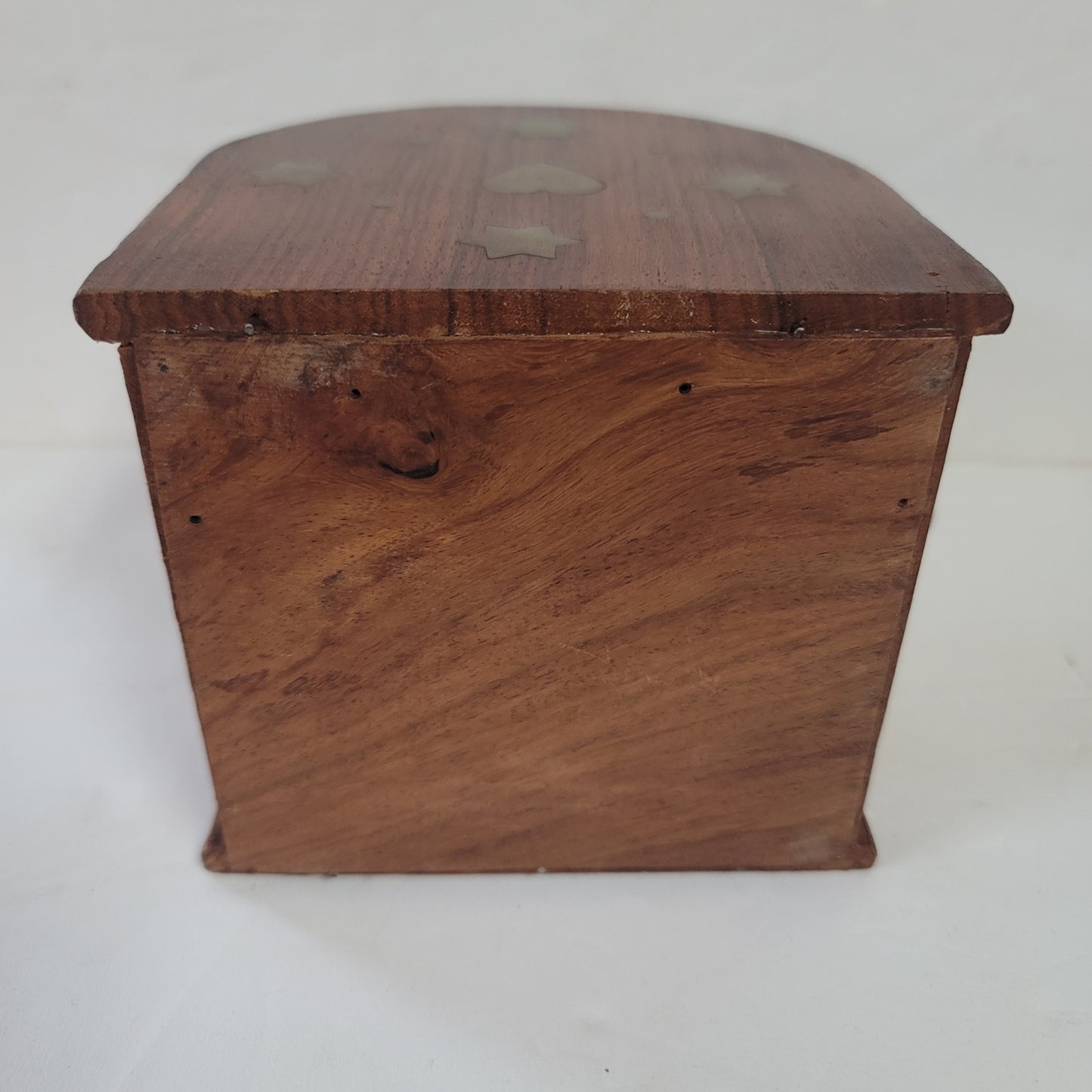 Vintage Hand Carved Unique Design Drawer Wood & brass Jewelry Box Cigarette Box