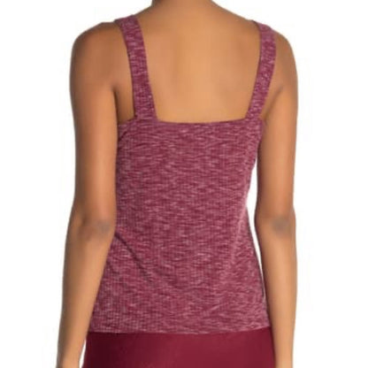 Bobeau NEW Beet Ribbed Marl Tank Top Size Large