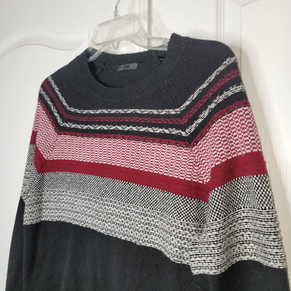 ATM Nordic Ski Crew Neck Knitted Pullover Sweater Shirt Long Sleeve Size Small