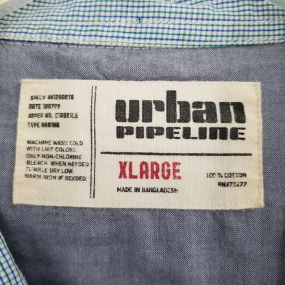 Urban Pipeline Vintage Pearl Snap Button Up Short Sleeve Shirts Extra Large XL