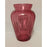 Vintage Cranberry Pink Vase Depression Glass Centerpiece Home Decor Ribbed