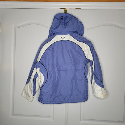 Hard Core Snowboarding ski snow Jacket Size 10 durable outdoor white purple