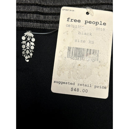 Free People Movement NWT Macrame Black Band Bra Size XS