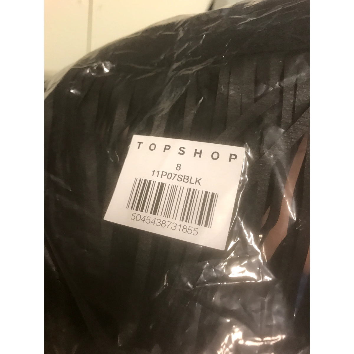 Topshop NWT Fringe Trim Faux Leather Jacket Black Size 4 US Moto Coat X-Small