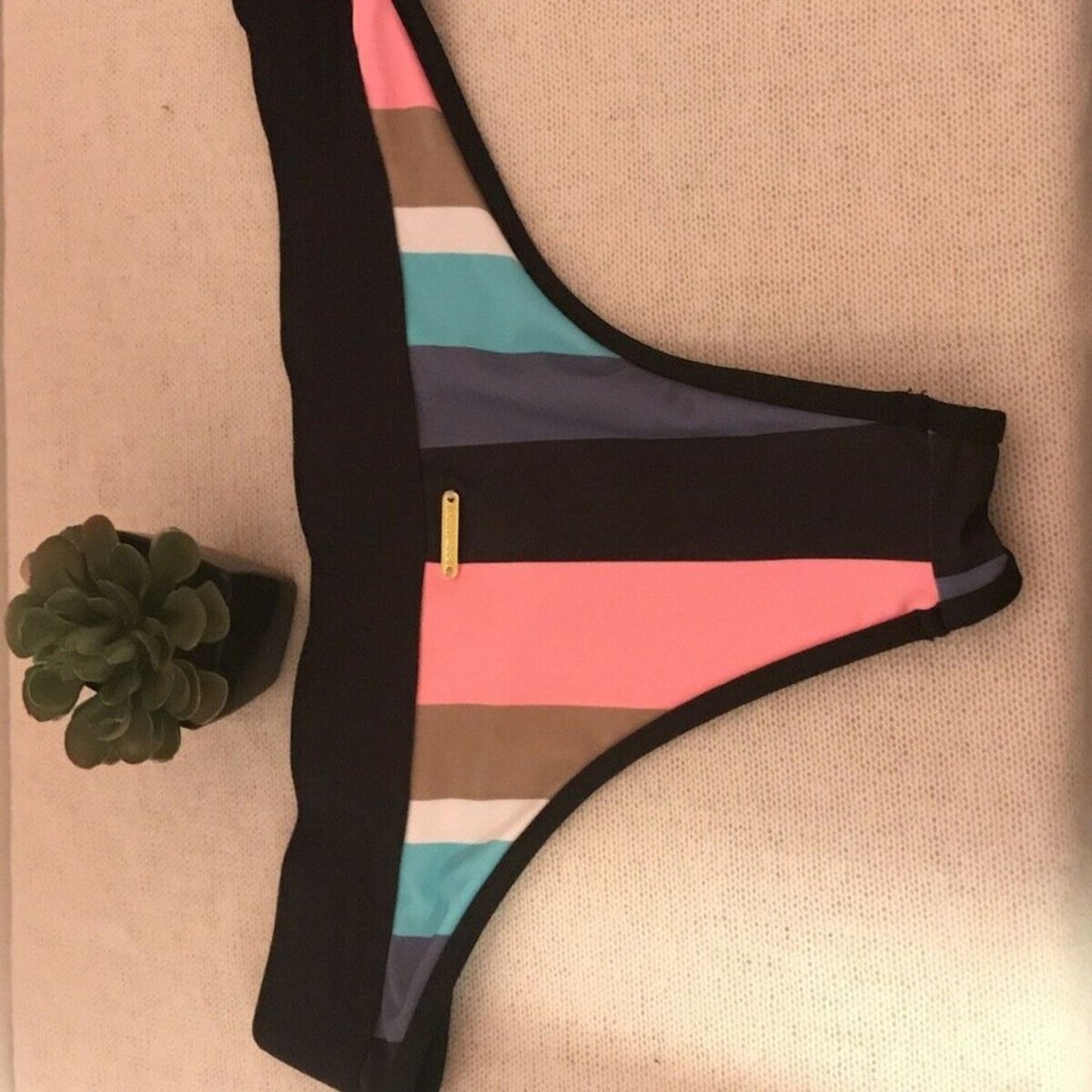 Body Glove NEW Brazilian Striped Banded Size XSmall