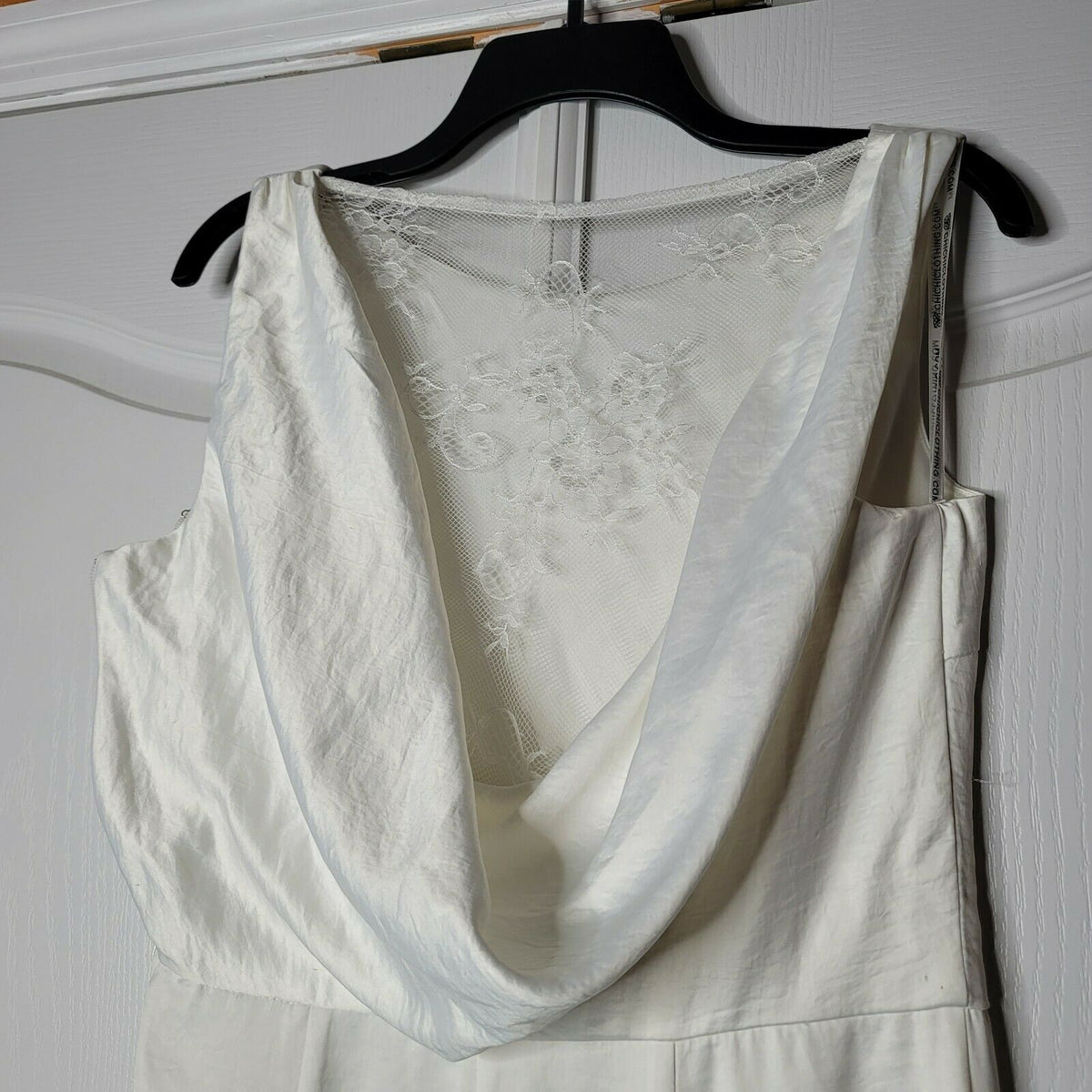 Chi Chi London Draped Neck Sleeveless Nora Gown 8 evening formal wedding Trumpet
