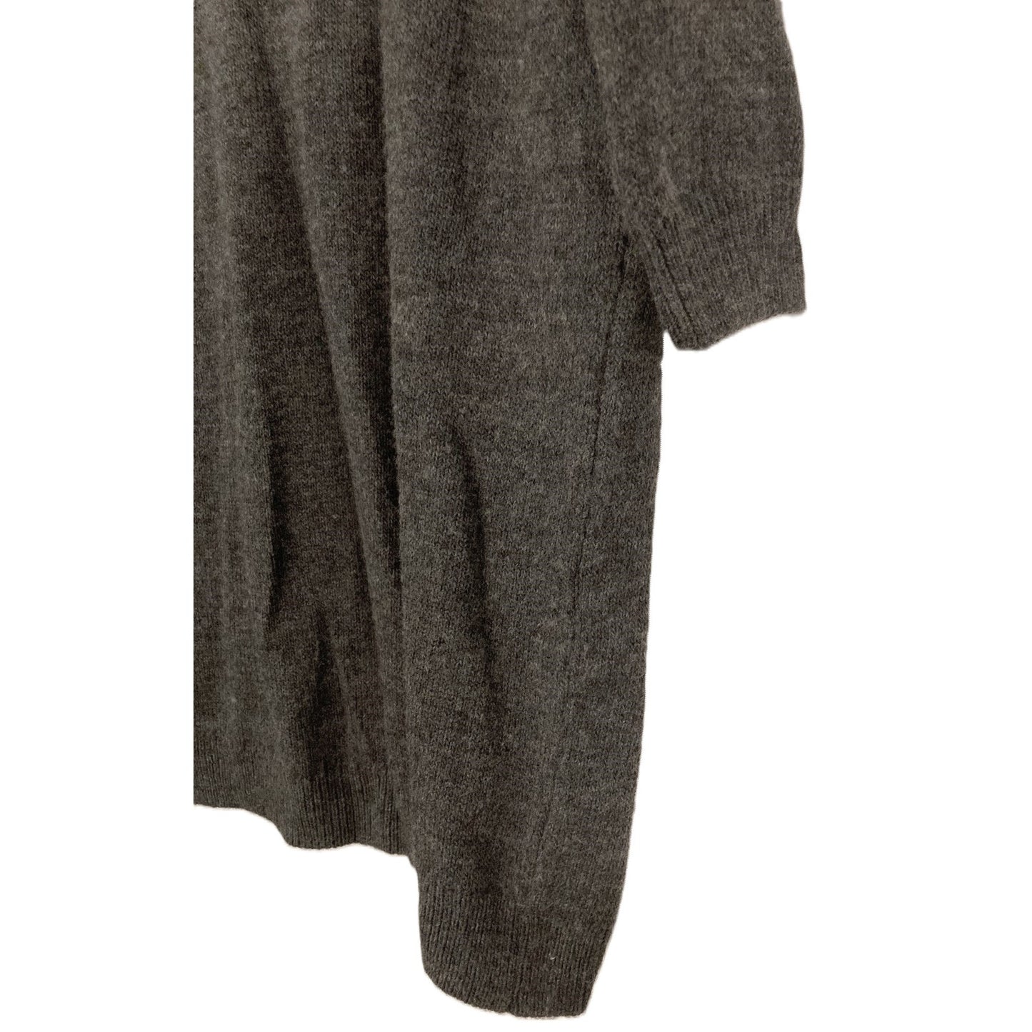 TOPSHOP Size 4 Turtleneck knit Sweater Dress cuff Long Sleeves Dark Gray Womens