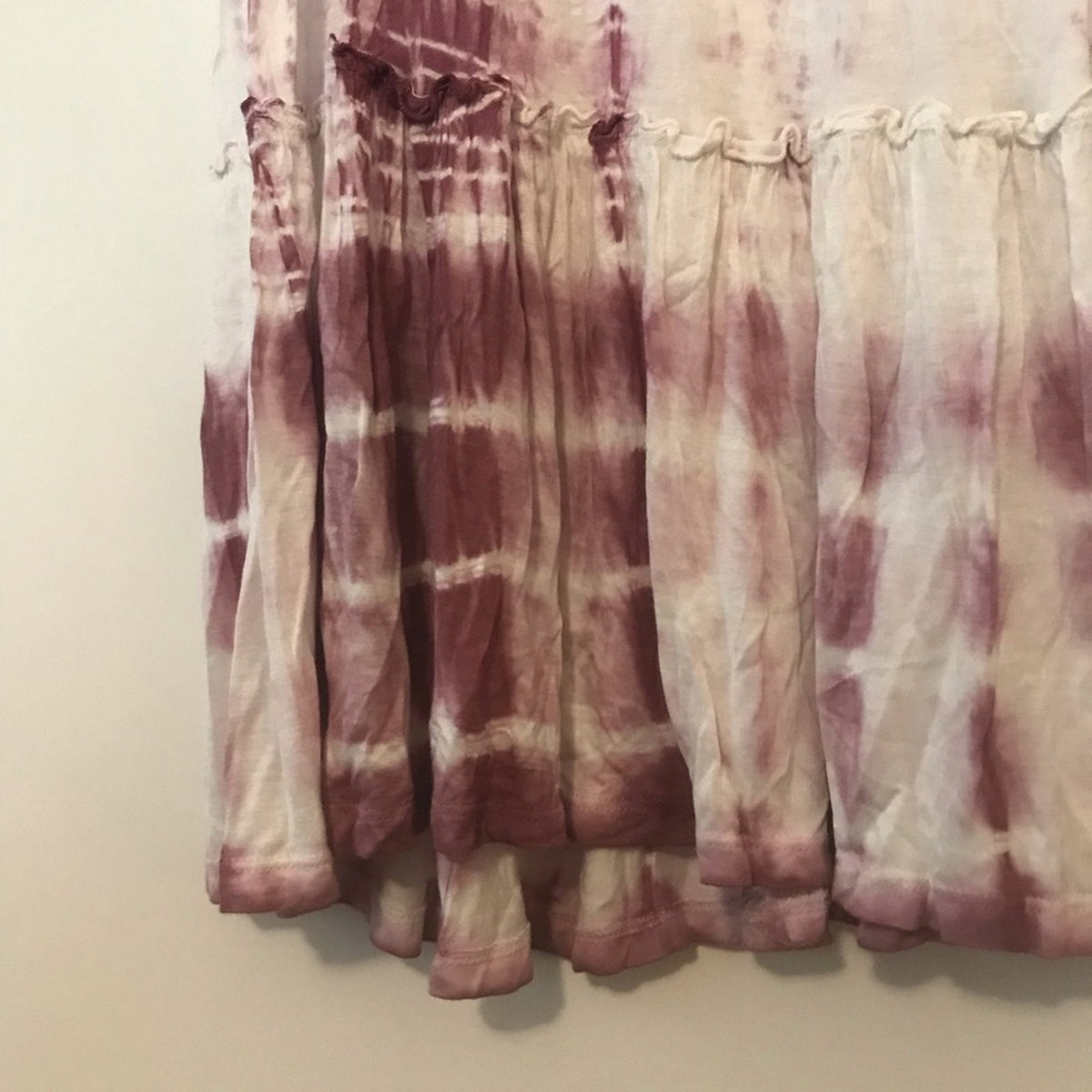 Raviya NWT High Waisted Purple White Tie Dye Skirt Size Medium