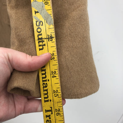 ROBERT STOCK Vintage Camel Hair Wool Coat Blazer Jacket Long Sleeves Brown 48R
