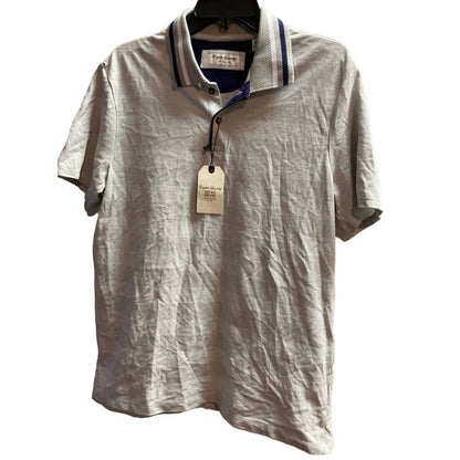 English Laundry Men's Polo Shirt Medium Light Gray NWT Collar Short Sleeve
