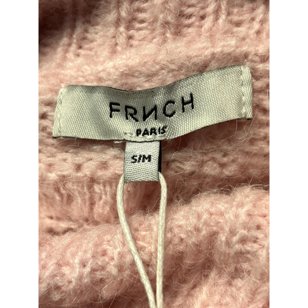 Frnch Paris NWT Cable Knit Turtleneck Sweater Pink F07 Size Small /Medium