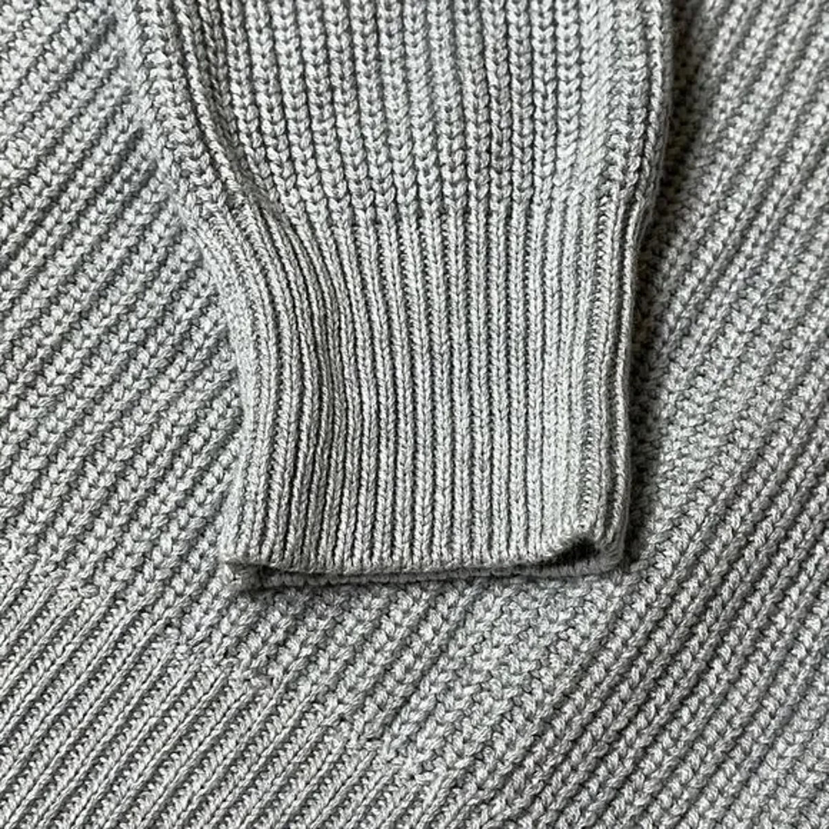 Abound Open Front Cardigan Sweater Ribbed Small Light Gray NWT Pointelle Accent