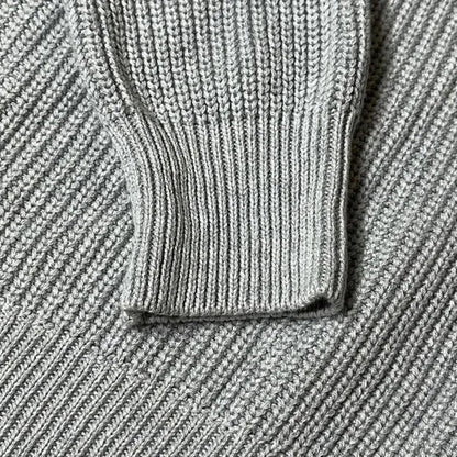 Abound Open Front Cardigan Sweater Ribbed Small Light Gray NWT Pointelle Accent