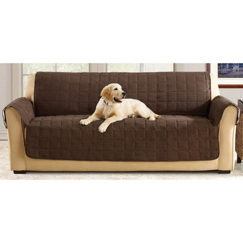Duck River Textile Chocolate Wallace Sofa Cover with Pockets NEW