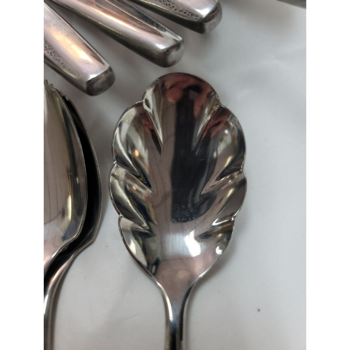 12 MCM Completer LOT AMERICAN IS Stainless USA "FLAIR" Glossy Texture serving