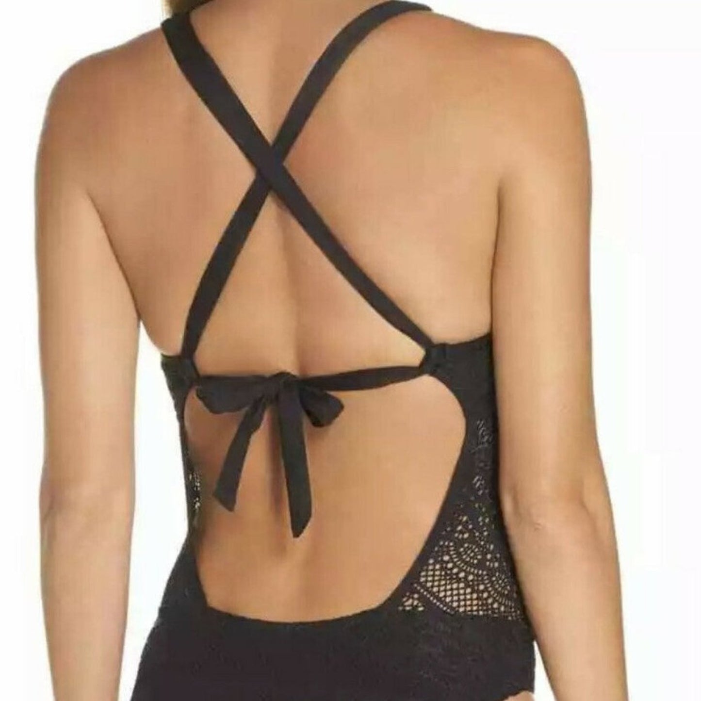 BECCA by Rebecca Virtue Tie Front Swimsuit Size Small