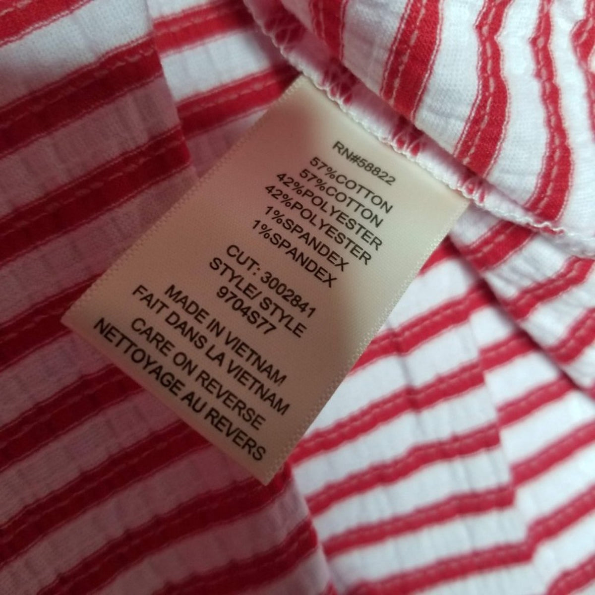 Max Studio Stripe Cinched Drawstring Tank Top Red White Sleeveless SMALL blouse