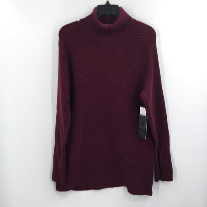 Devotion Cyrus Pullover Sweater Long Sleeve Turtleneck PORT  Burgundy Size LARGE