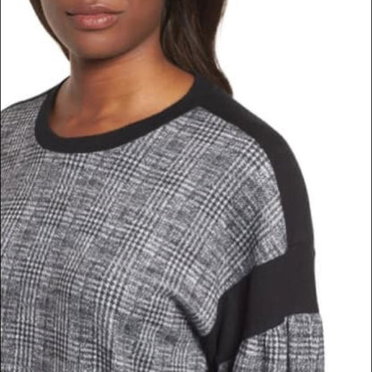 Bobeau NEW Blouson Sleeve Fleece Knit Top Size XS