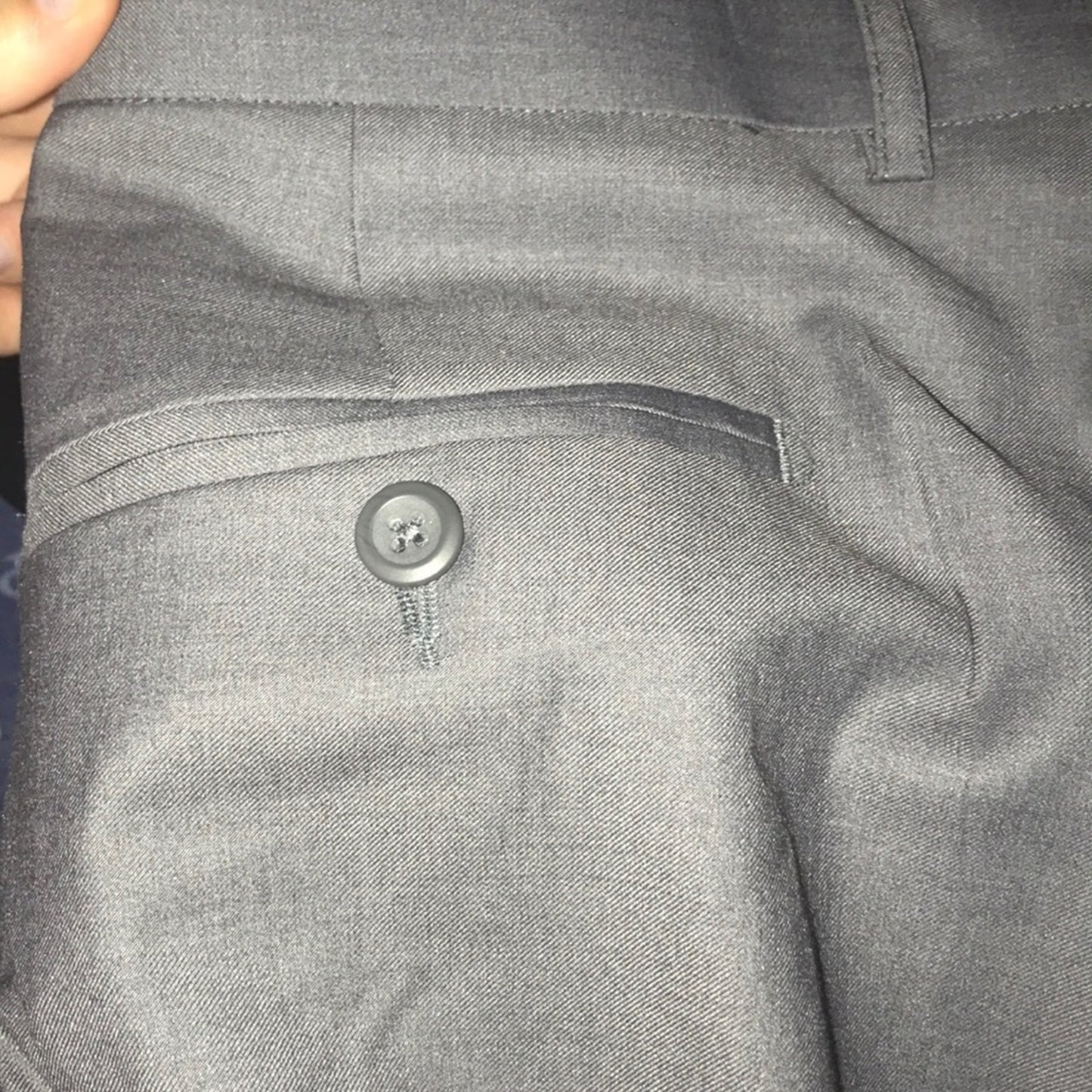 Línea Naturale Men’s Grey Dress Pants size 36 pleat cuff trousers slacks Career